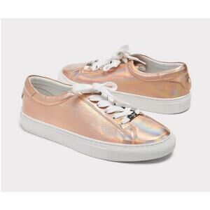 J/Slides Lacee Lace Up Sneaker in Rose Gold // 6M